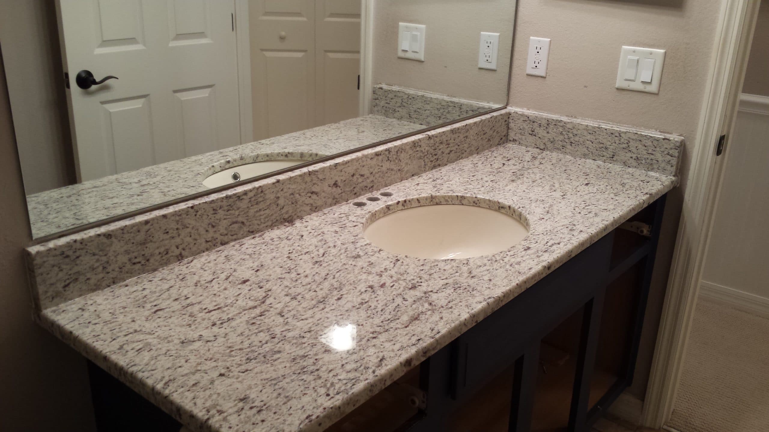 A bathroom countertop in granite?